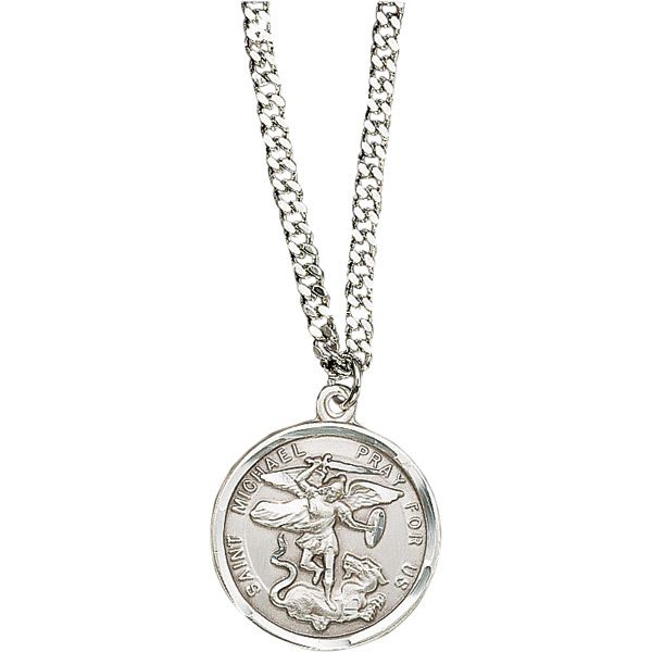 Sterling Silver Saint Michael Medal