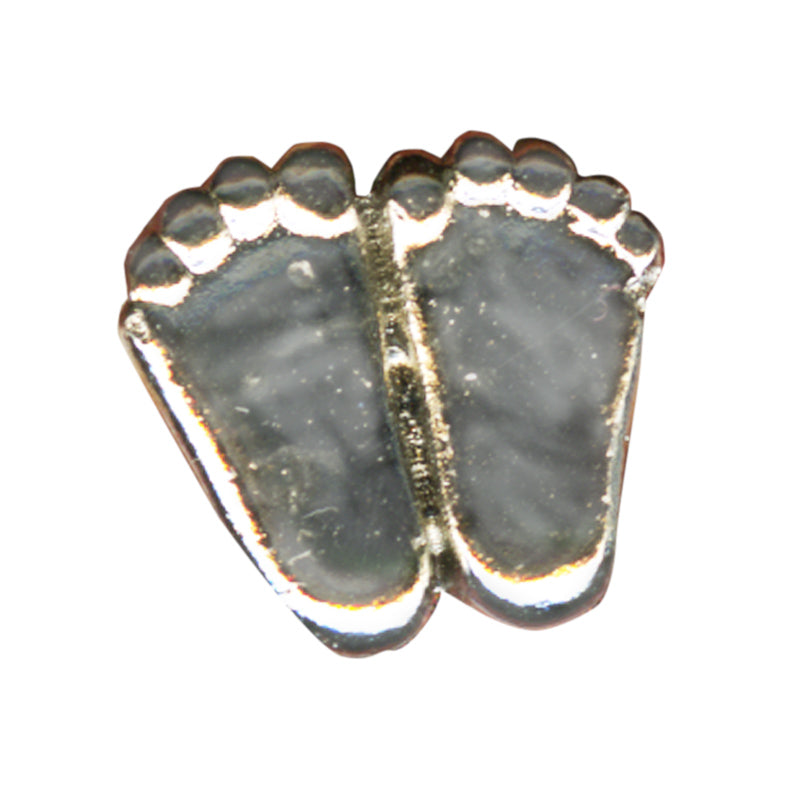 Silver Baby's Feet Pin
