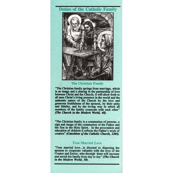 Duties of Catholic Family
