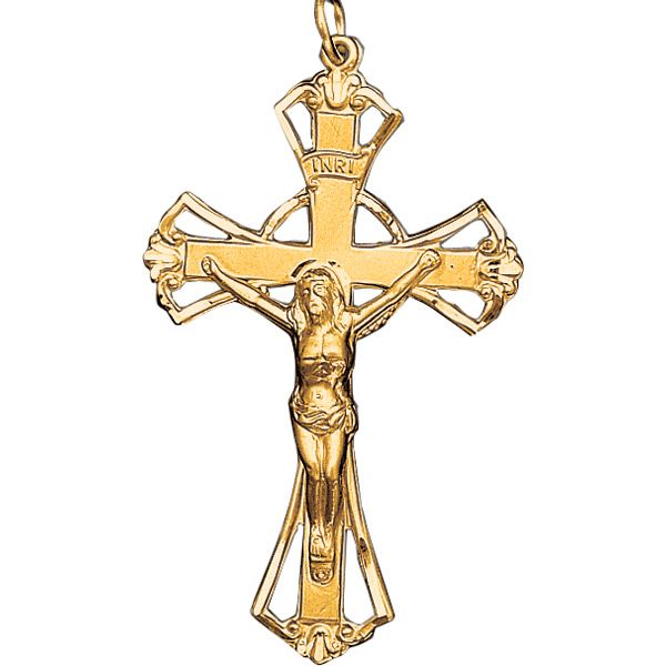14KT Large Crucifix