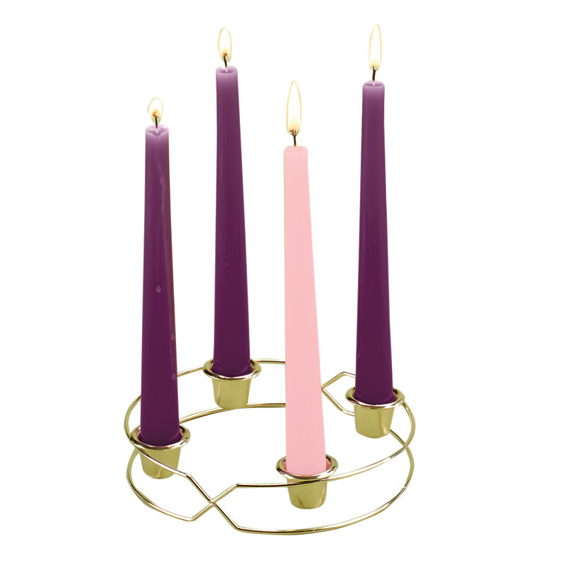 Double Ring Metal Advent Wreath