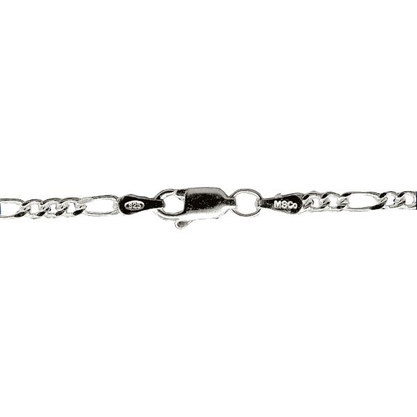 Sterling Silver Figaro Chain