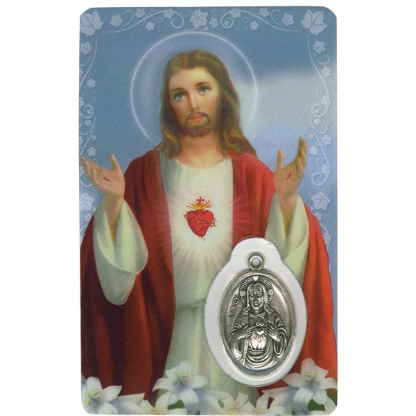 Sacred Heart of Jesus Devotional Holy Card