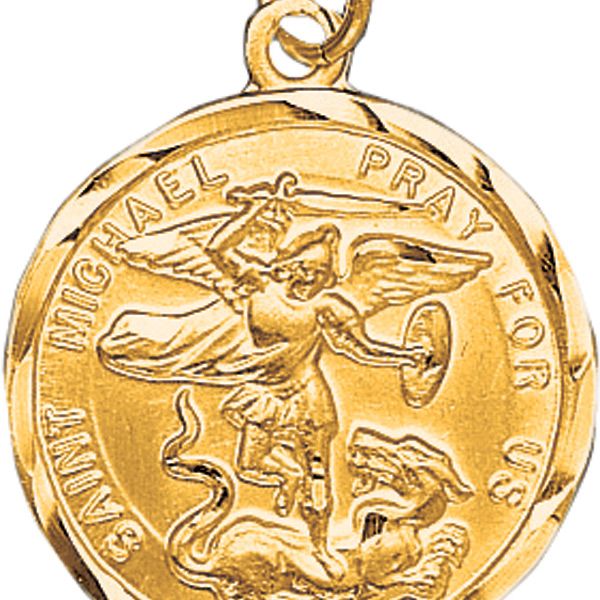 14KT St Michael Medal