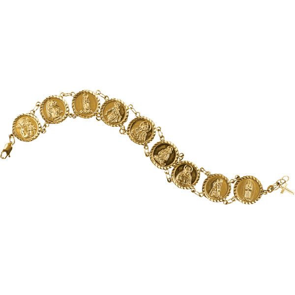 14Kt Saints Bracelet