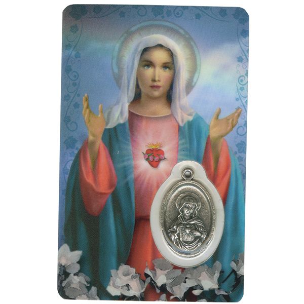 Immaculate Heart of Mary Devotional Holy Card