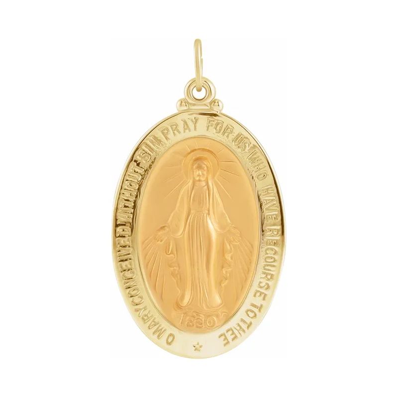 14Kt Gold Miraculous Medal