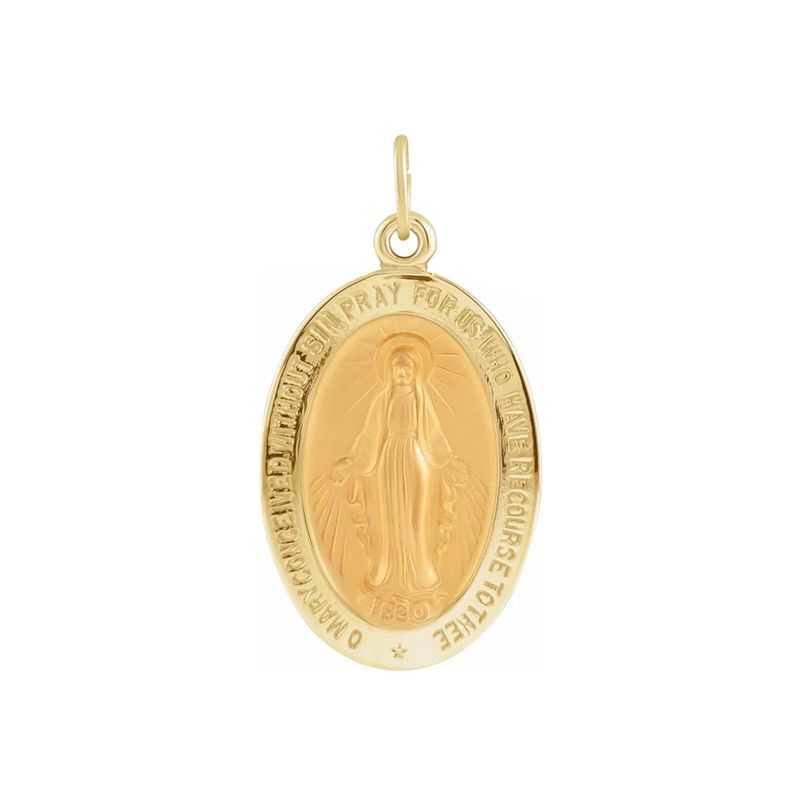 14Kt Gold Miraculous Medal