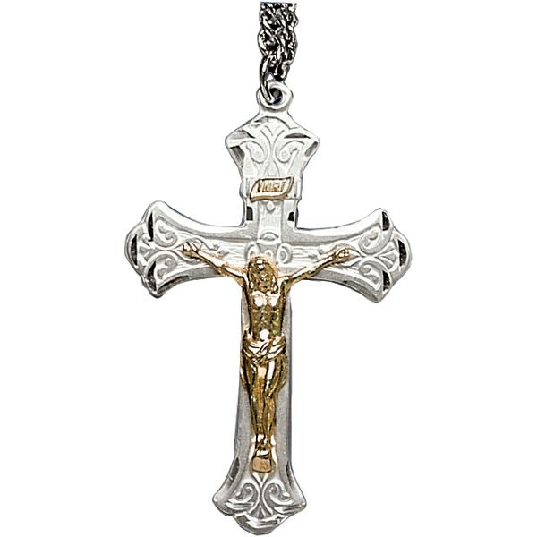 SS Two Tone Crucifix