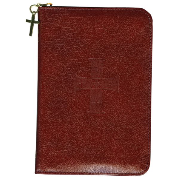 Sunday Missal Burgundy Leather w/Zipper