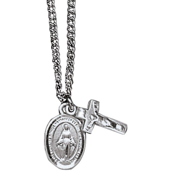 SS Miraculous Medal & Crucifix Set