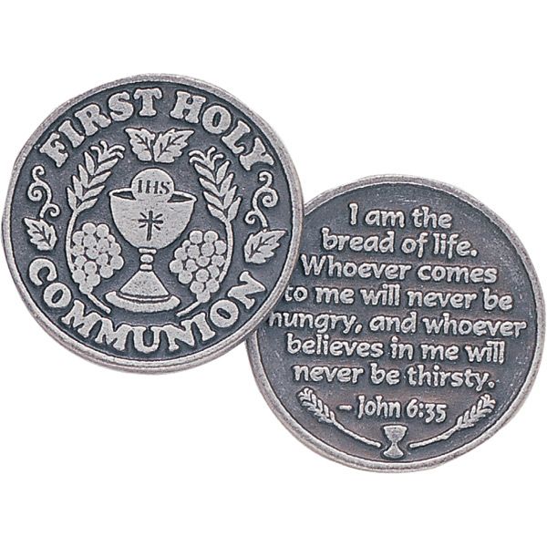 First Communion Pewter Coins