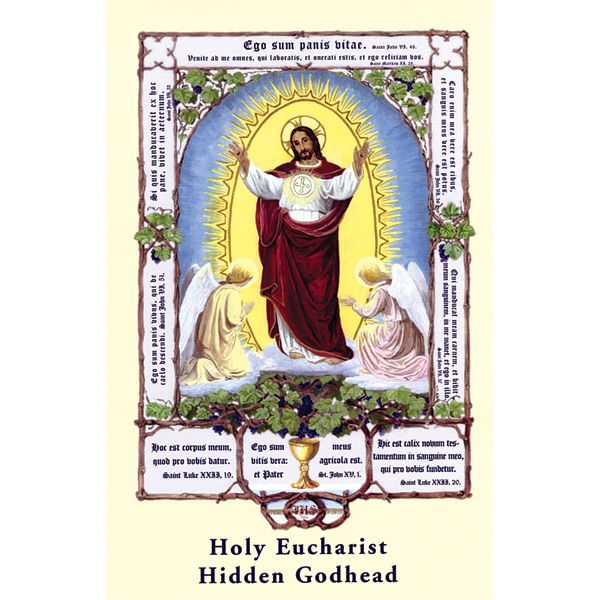 Holy Eucharist Hidden Godhead by Slaves of Immaculate Heart