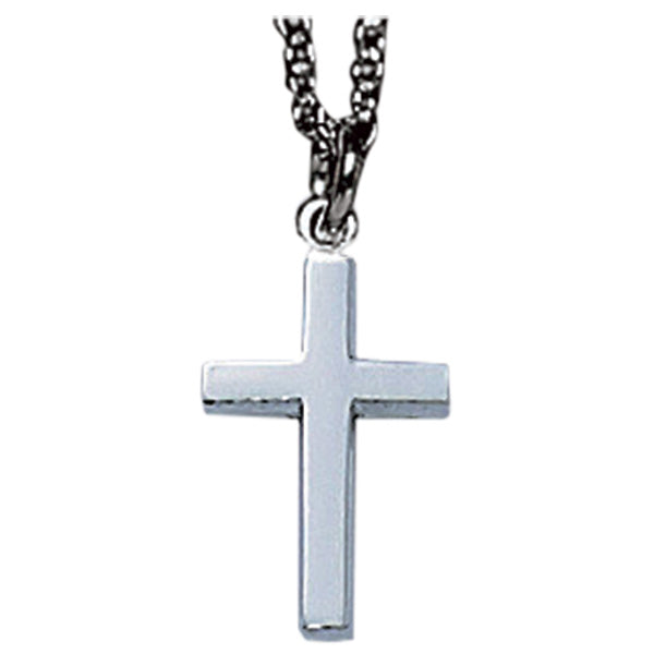 SS Petite Cross 16" Chain