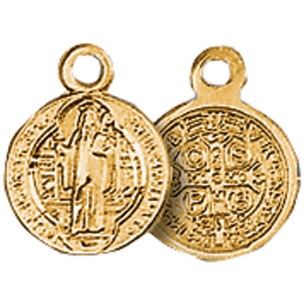 14KT Petite St Benedict Medal