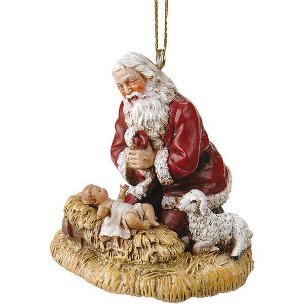 Kneeling Santa Ornament
