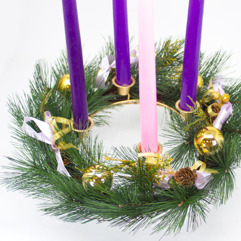 Pinecone Advent Wreath