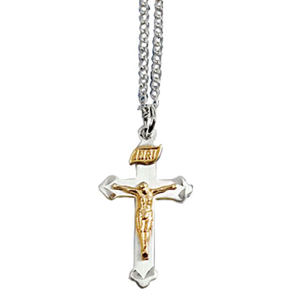 SS Crucifix with GF Corpus/INRI