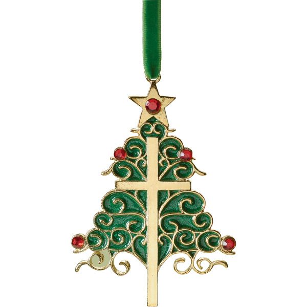 Christmas Cross Ornament