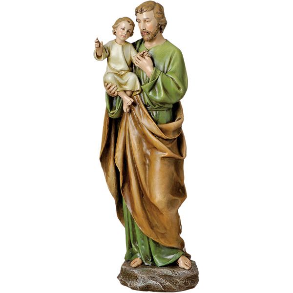St Joseph and Child Statue 14"