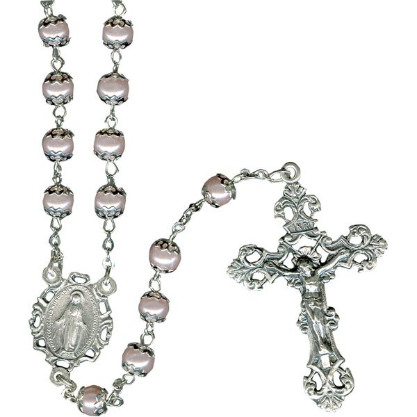 Pearl Capped Rosary