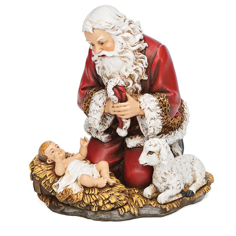Kneeling Santa Figure