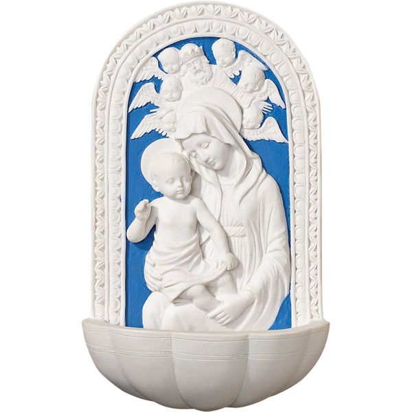 6" Della Robbia Mad/Child w/Angels Font