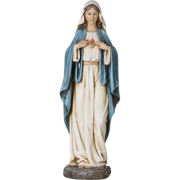 14" Immaculate Heart of Mary Statue