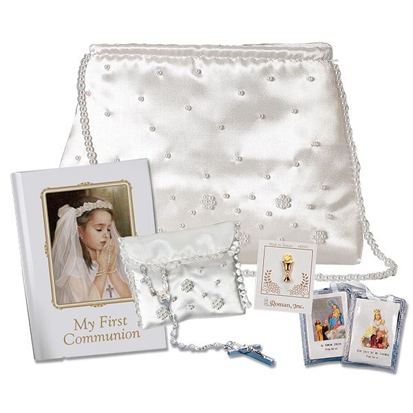 Praying Girl First Communion Purse Set