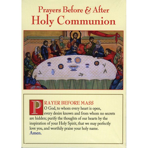 Prayers Before and After Holy Communion Pkg 20
