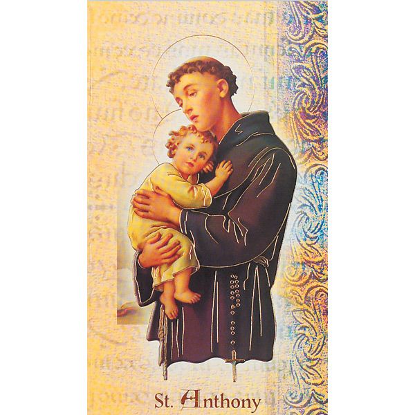 Anthony Mini Lives of the Saints Holy Card