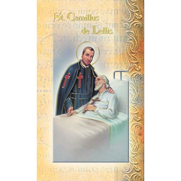 Camillus Mini Lives of the Saints Holy Card