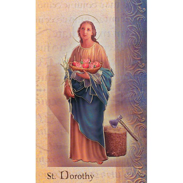 Dorothy Mini Lives of the Saints Holy Card