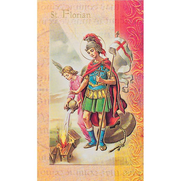 Florian Mini Lives of the Saints Holy Card