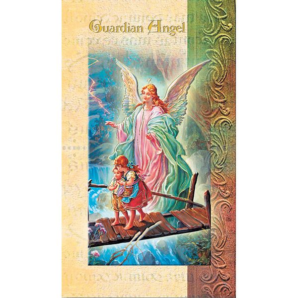 Guardian Angel Mini Lives of the Saints Holy Card