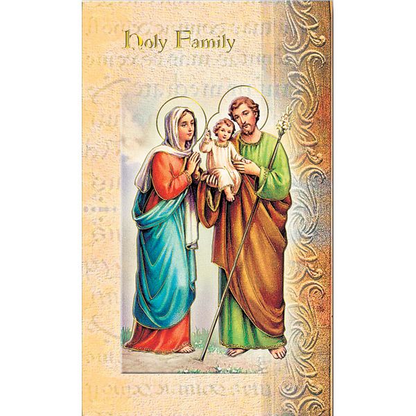 Holy Family Mini Lives of the Saints Holy Card