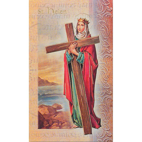 Helen Mini Lives of the Saints Holy Card