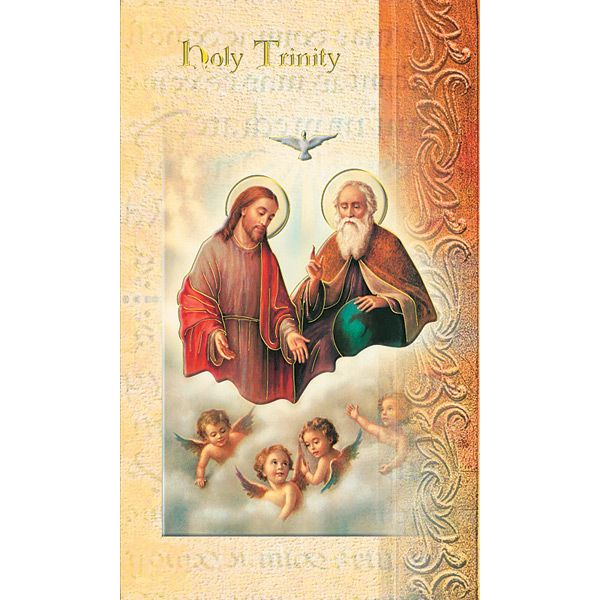 Holy Trinity Mini Lives of the Saints Holy Card