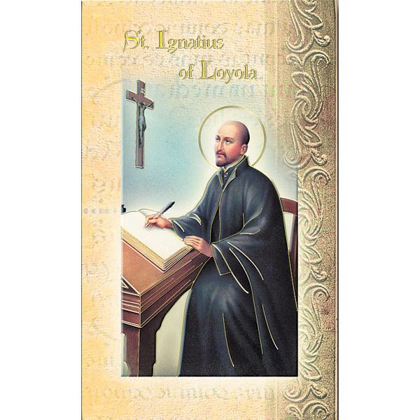 Ignatius Mini Lives of the Saints Holy Card