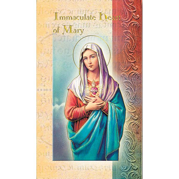 Immaculate Heart Mini Lives of the Saints Holy Card