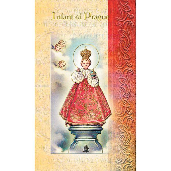 Infant of Prague Mini Lives of the Saints Holy Card
