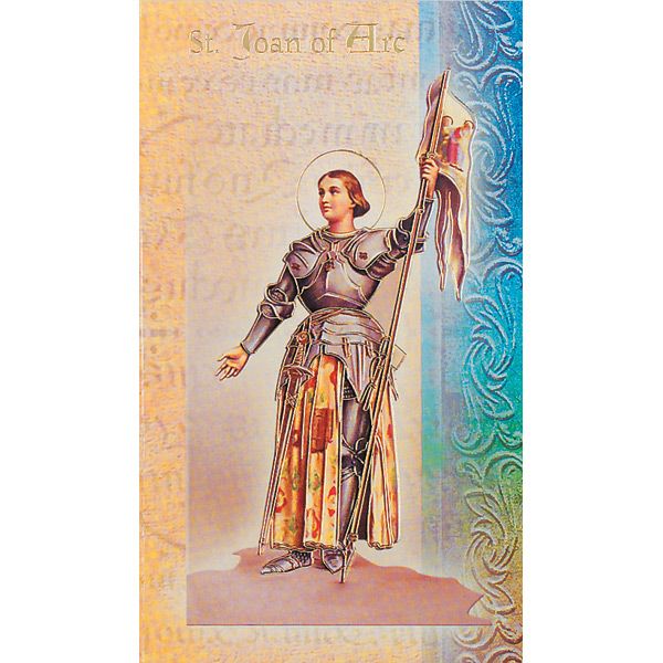 Joan of Arc Mini Lives of the Saints Holy Card