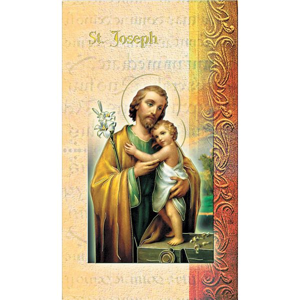 Joseph Mini Lives of the Saints Holy Card
