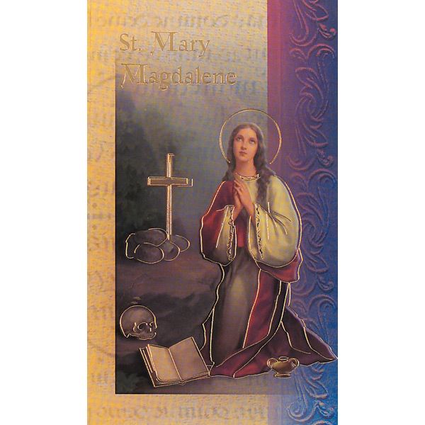 Mary Magdalene Mini Lives of the Saints Holy Card