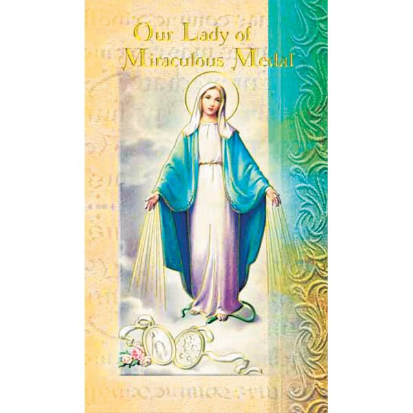 Miraculous Medal Mini Lives of the Saints Holy Card