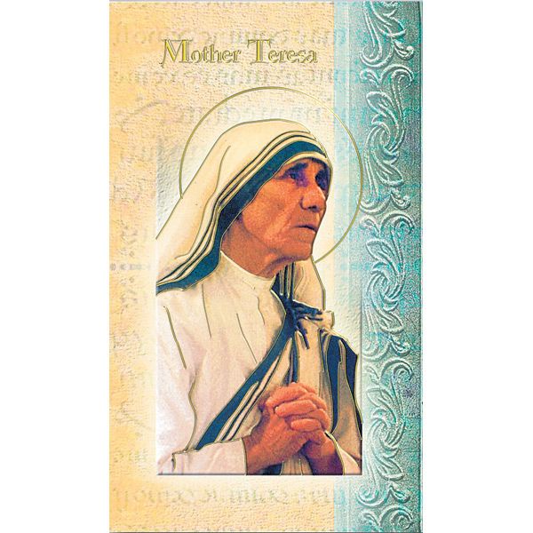 St Teresa of Calcutta Mini Lives of the Saints Holy Card