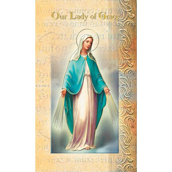 OL Grace Mini Lives of the Saints Holy Card
