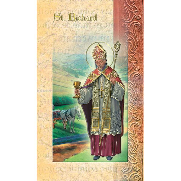 Richard Mini Lives of the Saints Holy Card