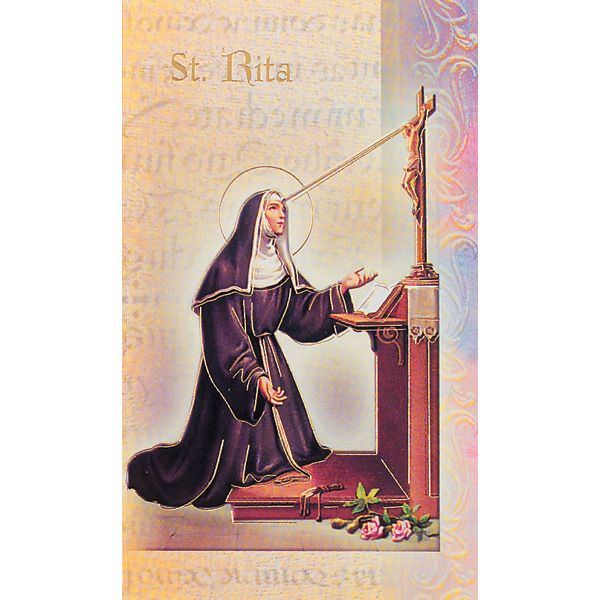Rita Mini Lives of the Saints Holy Card