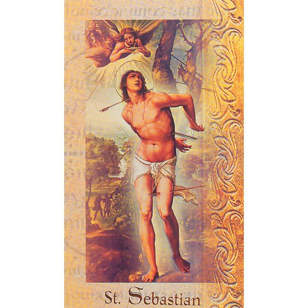 Sebastian Mini Lives of the Saints Holy Card